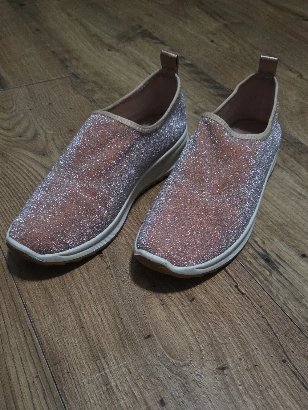 Rue21 | Glitter Slip-On Sneakers in Rose Pink